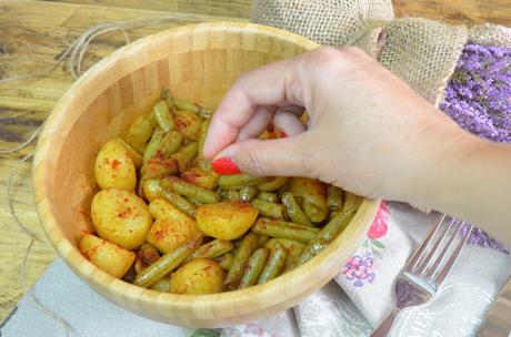 PATATAS CON JUDIAS VERDES (GUARNICION PARA CARNE O PESCADO)