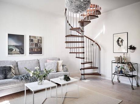 estilo escandinavo decoración dúplex decoracion dormitorios decoración áticos   