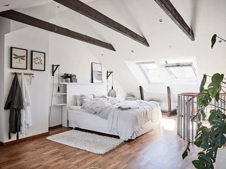 estilo escandinavo decoración dúplex decoracion dormitorios decoración áticos   