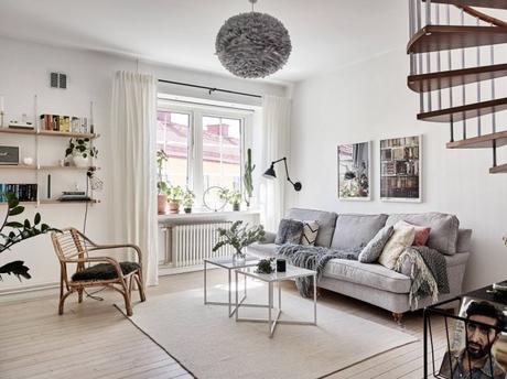 estilo escandinavo decoración dúplex decoracion dormitorios decoración áticos   