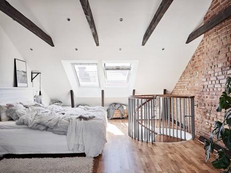 estilo escandinavo decoración dúplex decoracion dormitorios decoración áticos   