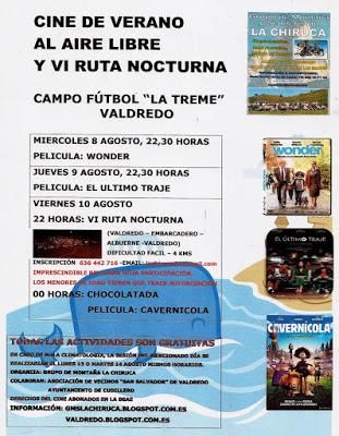 AGOSTO 2018 (RUTA Y CINE)