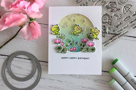 Birthday Shaker Card with Suspended Element