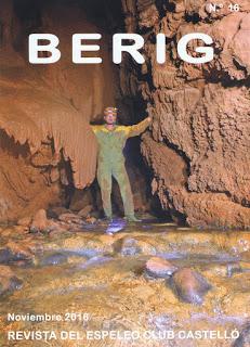 Premio ESPELEO 2018 a BERIG Premio ESPELEO 2018 a BERIG