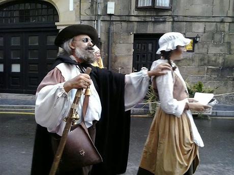 Trabajos de limpieza y restauración en Carda, Villaviciosa, Camino del Norte.
