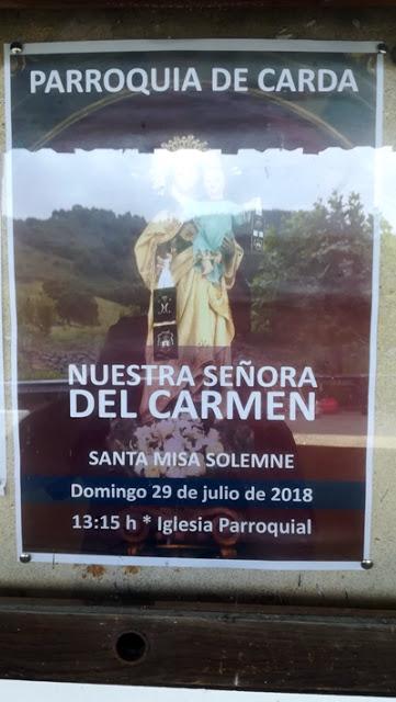 Trabajos de limpieza y restauración en Carda, Villaviciosa, Camino del Norte.