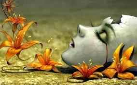 Resultado de imagen para wallpaper  flor con sangre