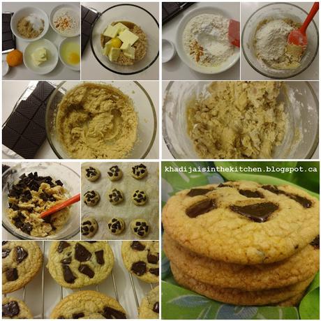 BISCUITS AUX MORCEAUX DE CHOCOLAT / CHOCOLATE CHUNK COOKIES / GALLETAS CON TROZOS DE CHOCOLATE / بيسكوي بالشوكولاطة