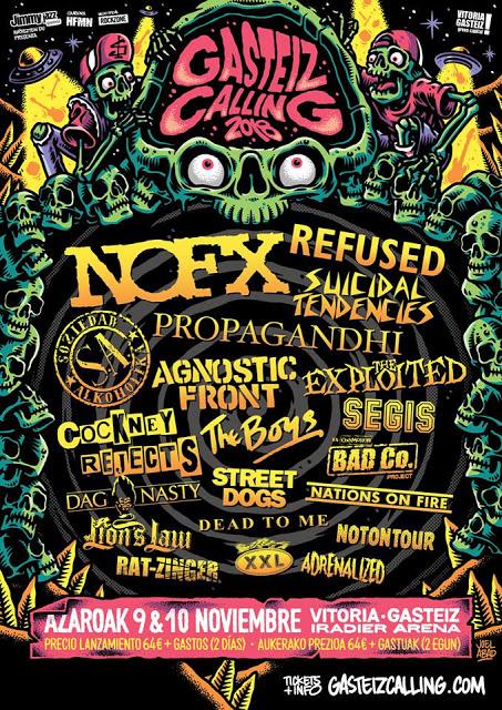 Refused completan el cartel del Gasteiz Calling 2018 Refused completan el cartel del Gasteiz Calling 2018