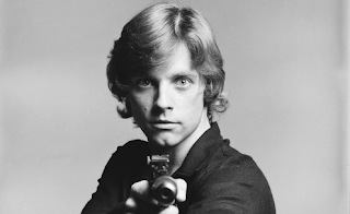 Un joven Mark Hamill como Luke Skywalker