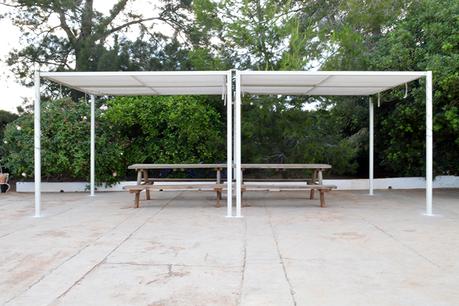 montando una pergola para nuestra casa de campo