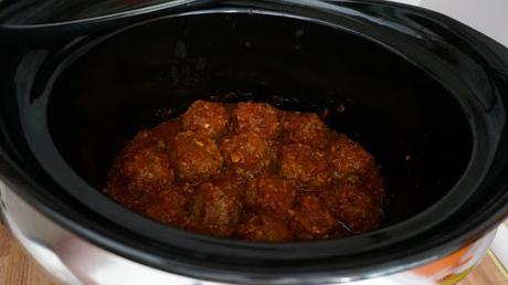 Albóndigas en salsa perfectas en olla de cocción lenta crockpot slow cooker