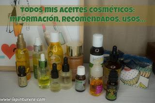 El vídeo de los domingos - Todos mis aceites cosméticos: usos, recomendados...