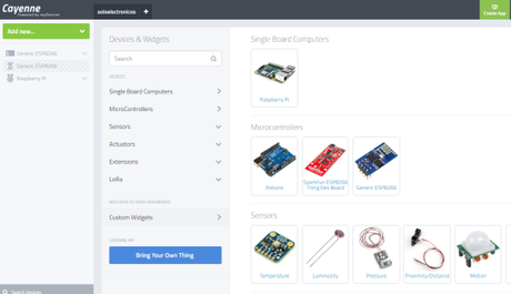 Control de nivel de agua con NodeMCU y Cayenne