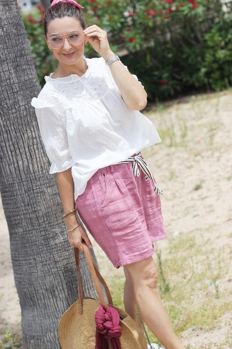 Look con bermudas y blusa Look con bermudas y blusa