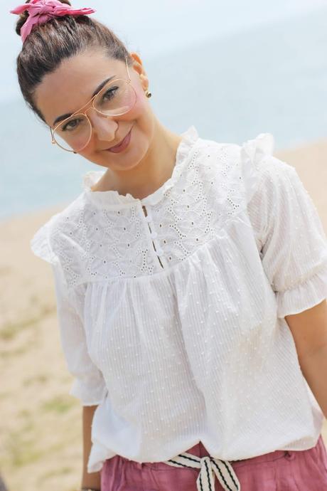 Look con bermudas y blusa Look con bermudas y blusa