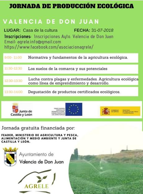 La asociación Agrele organiza mañana una jornada sobre producción ecológica en Valencia de Don Juan