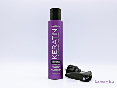 Mascara de tratamiento Kativa Keratin Kativa Keratin cabello alisado brasileño queratina hair pelo liso frizz beauty belleza