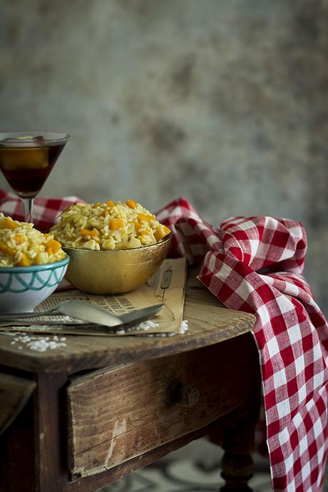 RISOTTO DE VERMÚ Y CALABAZA