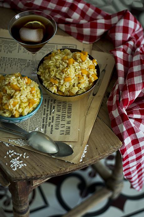 RISOTTO DE VERMÚ Y CALABAZA