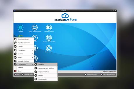Escritorio configuración Dataprius