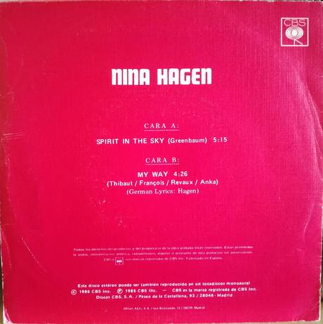 Nina Hagen España 1985