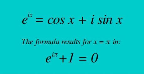 Euler's formula, also called The God Equation. It is the most mysterious formula in math. The formula connects in one equation: natural log, Pi, imaginary numbers, real numbers, and time&space waves. It's THE mathematical proof for the Soul (=0).