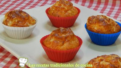 Receta fácil de pastelitos salados rellenos (Bizcochitos salados)