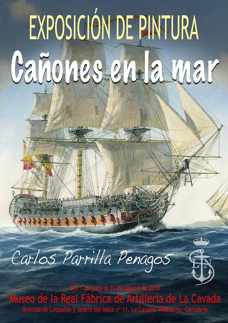 Cañones en la mar: exposicion de Carlos Parrilla Penagos (pintura)