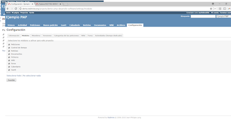 Gestionando con Redmine