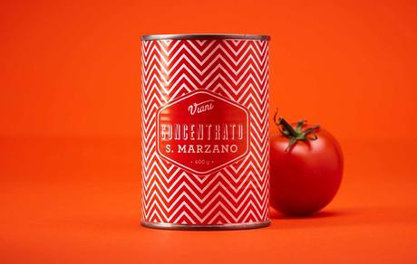 Un bonito packaging retro para una marca de salsas de tomate