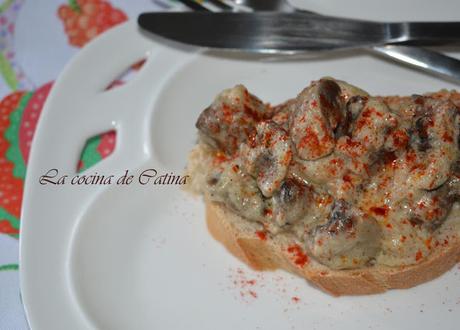 Champiñones a la crema