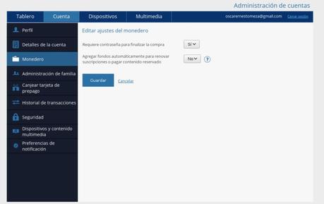 Como requerir clave para efectuar compras en PlayStation Store