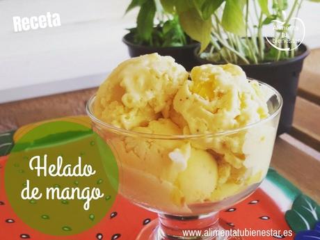 Helado de mango saludable, un helado casero delicioso