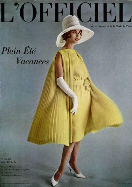 INSPIRACIÓN: vintage fashion magazine covers... in yellow