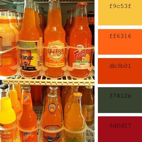 lemon and orange color palette, inspiration for this summer