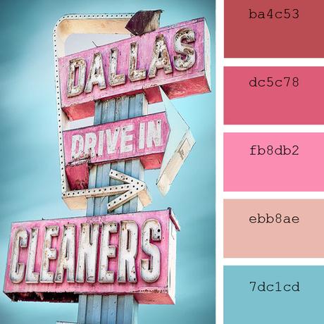 retro style color palette