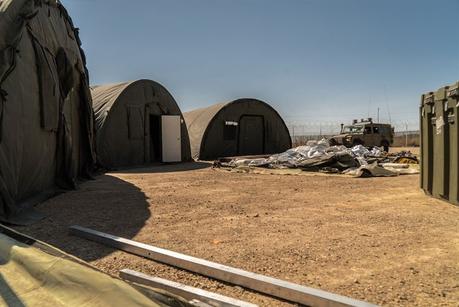 Se evacua el hospital de campaña israelí “Mazor Ladaj” en la frontera con Siria.