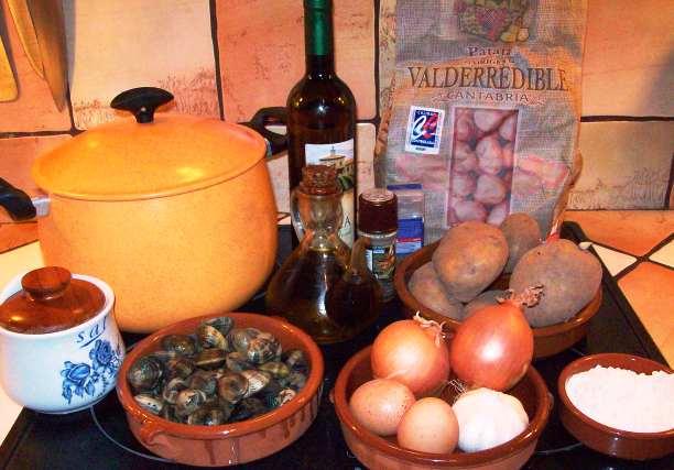 COCINA GENERAL BASICA (Patatas con Almejas a la Importancia )