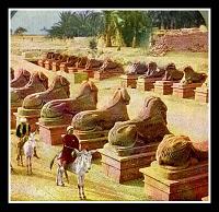 SE RECREAN LOS CASI TRES KILOMETROS DE LA AVENIDA DE LAS ESFINGES