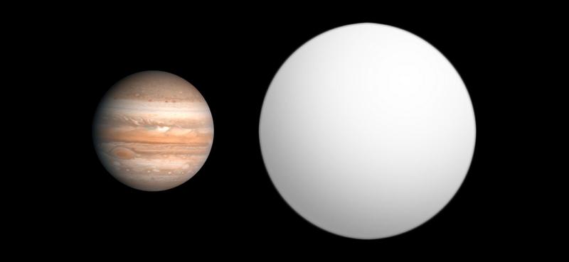 WASP-12b, un exoplaneta gigantesco que está siendo destruído por su estrella anfitriona