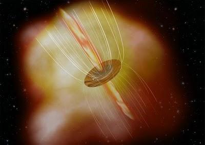 Los campos magnéticos también controlan la formación de las estrellas masivas