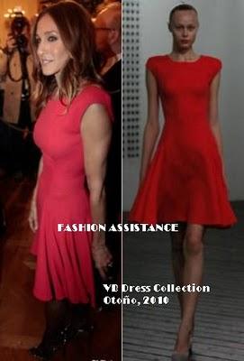Sarah Jessica Parker elige un vestido de Victoria Beckham, para acudir a La Casa Blanca