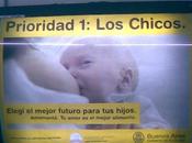 Campaña favor lactancia materna ciudad Buenos Aires