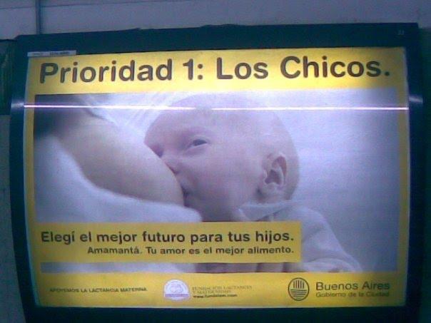Campaña a favor de la lactancia materna en la ciudad de Buenos Aires