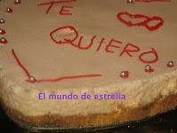 Tarta de nubes para san valentin