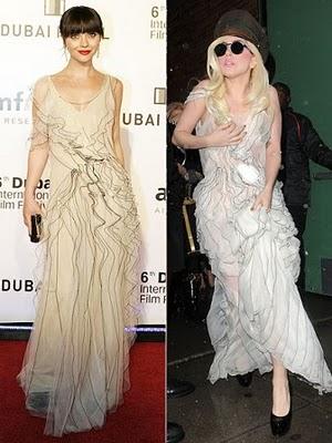 Vestido de Marc Jacobs: Christina Ricci vs. Lady Gaga. ¿A quién prefieres?