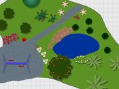 números diseño jardín