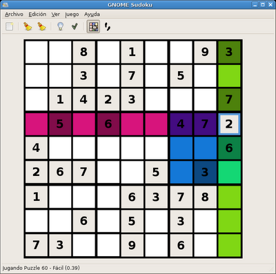 Gnome Sudoku es una aplicación para generar y jugar a los populares juegos de lógica tipo puzle Sudoku.