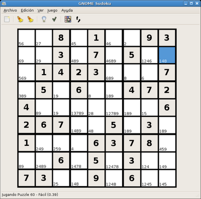 Gnome Sudoku es una aplicación para generar y jugar a los populares juegos de lógica tipo puzle Sudoku.